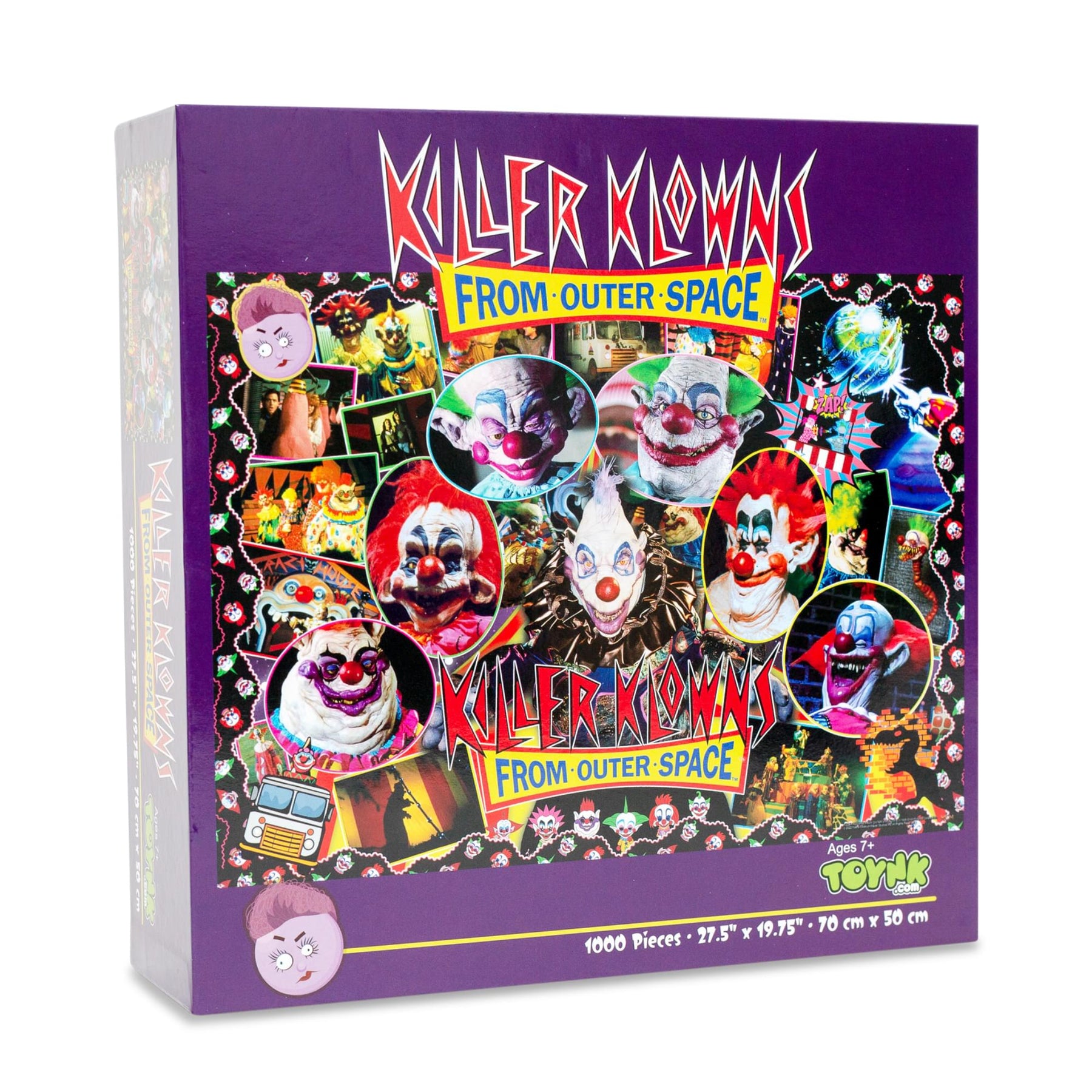 Killer Klowns From Outer Space Kollage B 1000-Piece Jigsaw Puzzle For Adults | 28 x 20 Inches