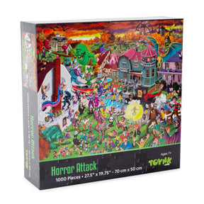 Horror Attack 1000-Piece Jigsaw Puzzle | Toynk Exclusive