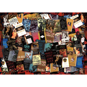 Queen Anne's Library of Horror Books 1000-Piece Jigsaw Puzzle | Toynk Exclusive