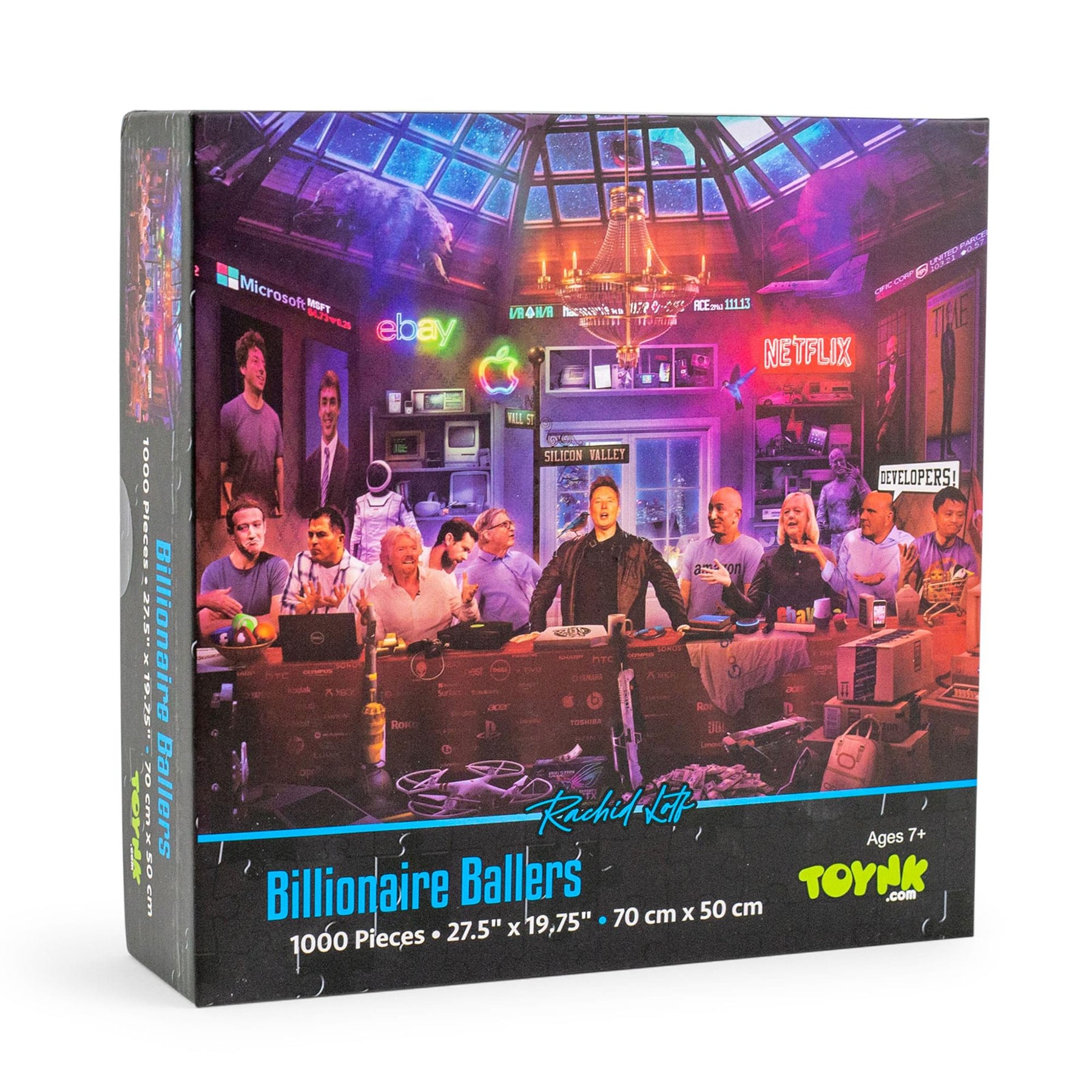 Tech Billionaires 1000-Piece Jigsaw Puzzle By Rachid Lotf | Toynk Exclusive