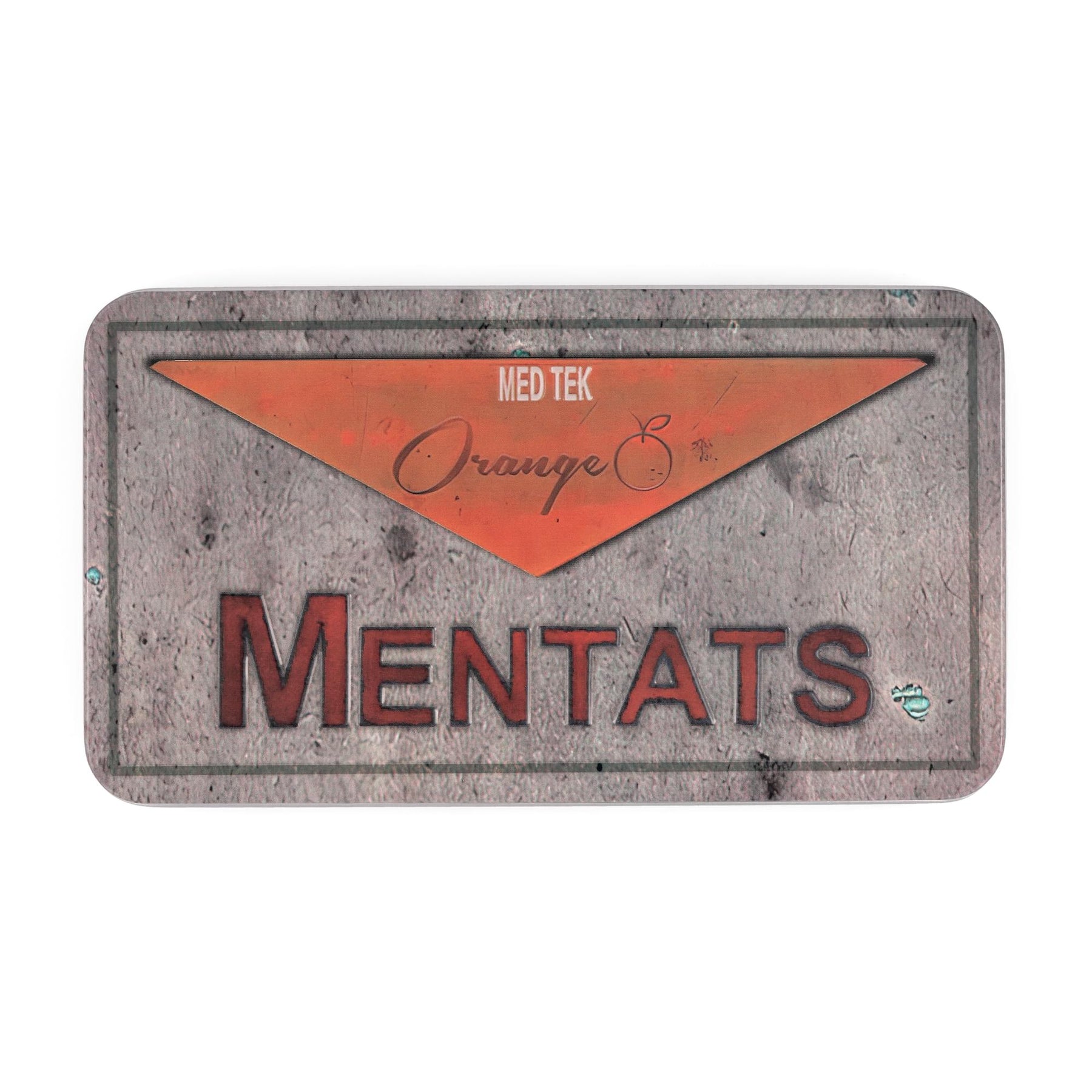 Fallout Orange Mentats Storage Tin Replica