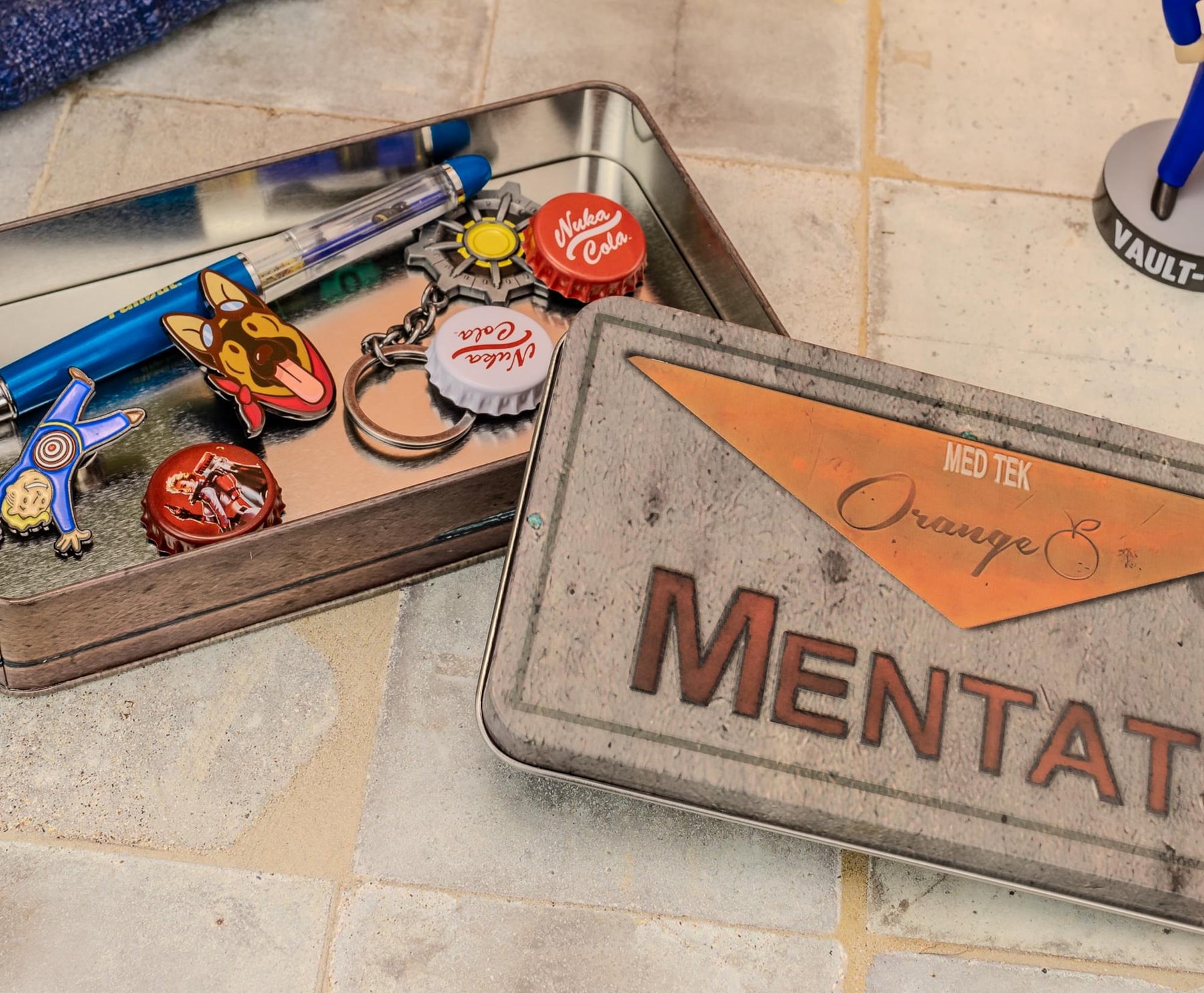 Fallout Orange Mentats Storage Tin Replica