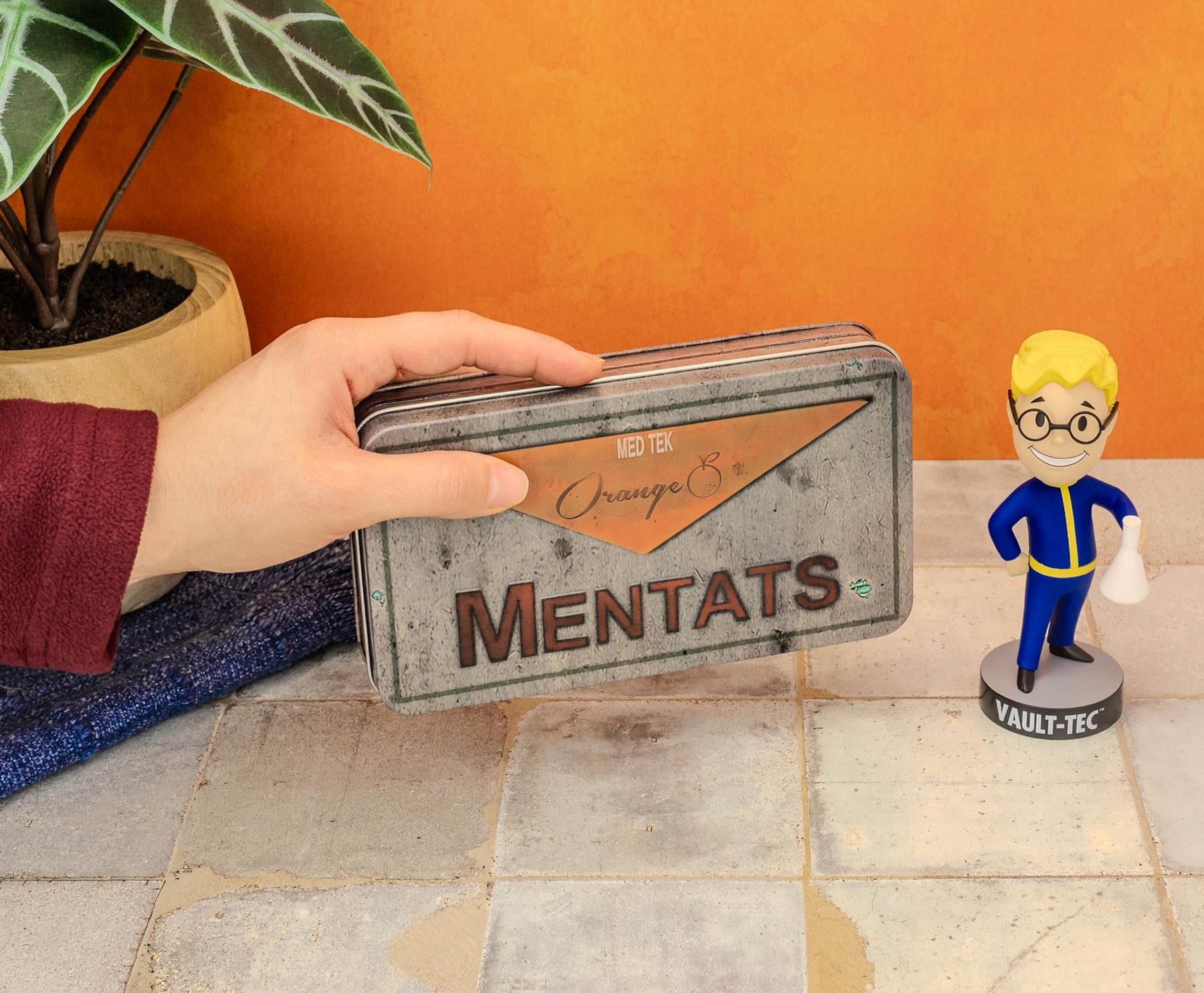 Fallout Orange Mentats Storage Tin Replica