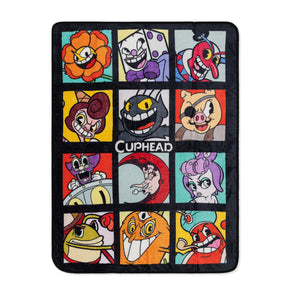 Cuphead Villains Fleece Throw Blanket | 45 x 60 Inches