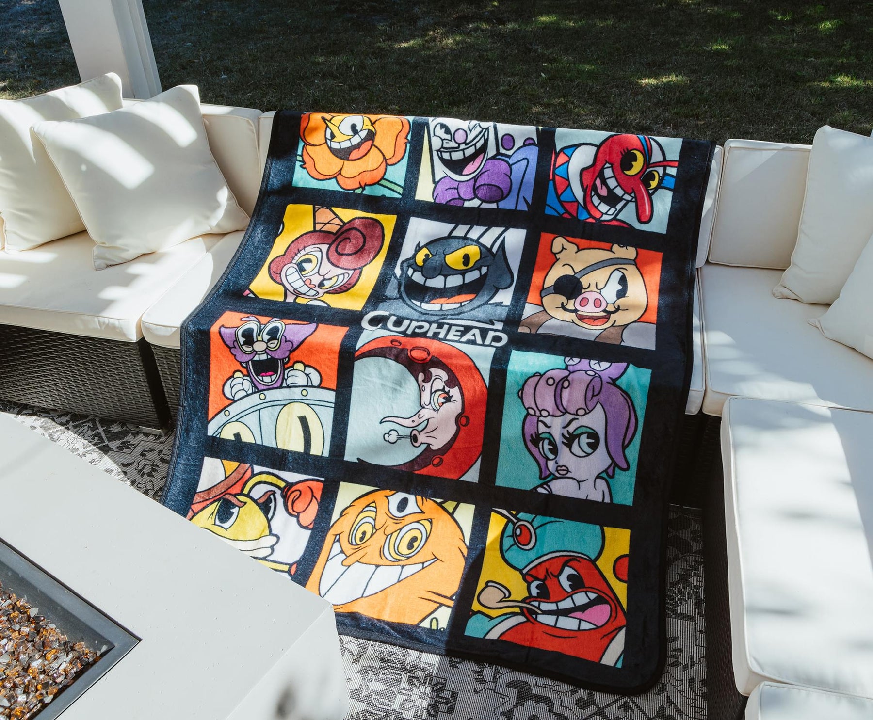 Cuphead Villains Fleece Throw Blanket | 45 x 60 Inches