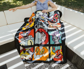 Cuphead Villains Fleece Throw Blanket | 45 x 60 Inches