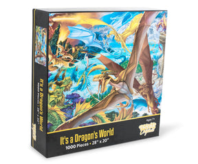 It's a Dragon's World Dreamland Dragon Puzzle | 1000 Piece Jigsaw Puzzle