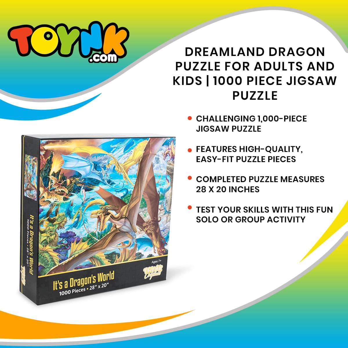 It's a Dragon's World Dreamland Dragon Puzzle | 1000 Piece Jigsaw Puzzle