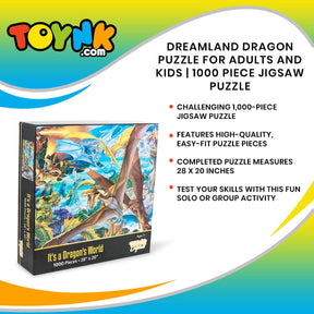 It's a Dragon's World Dreamland Dragon Puzzle | 1000 Piece Jigsaw Puzzle