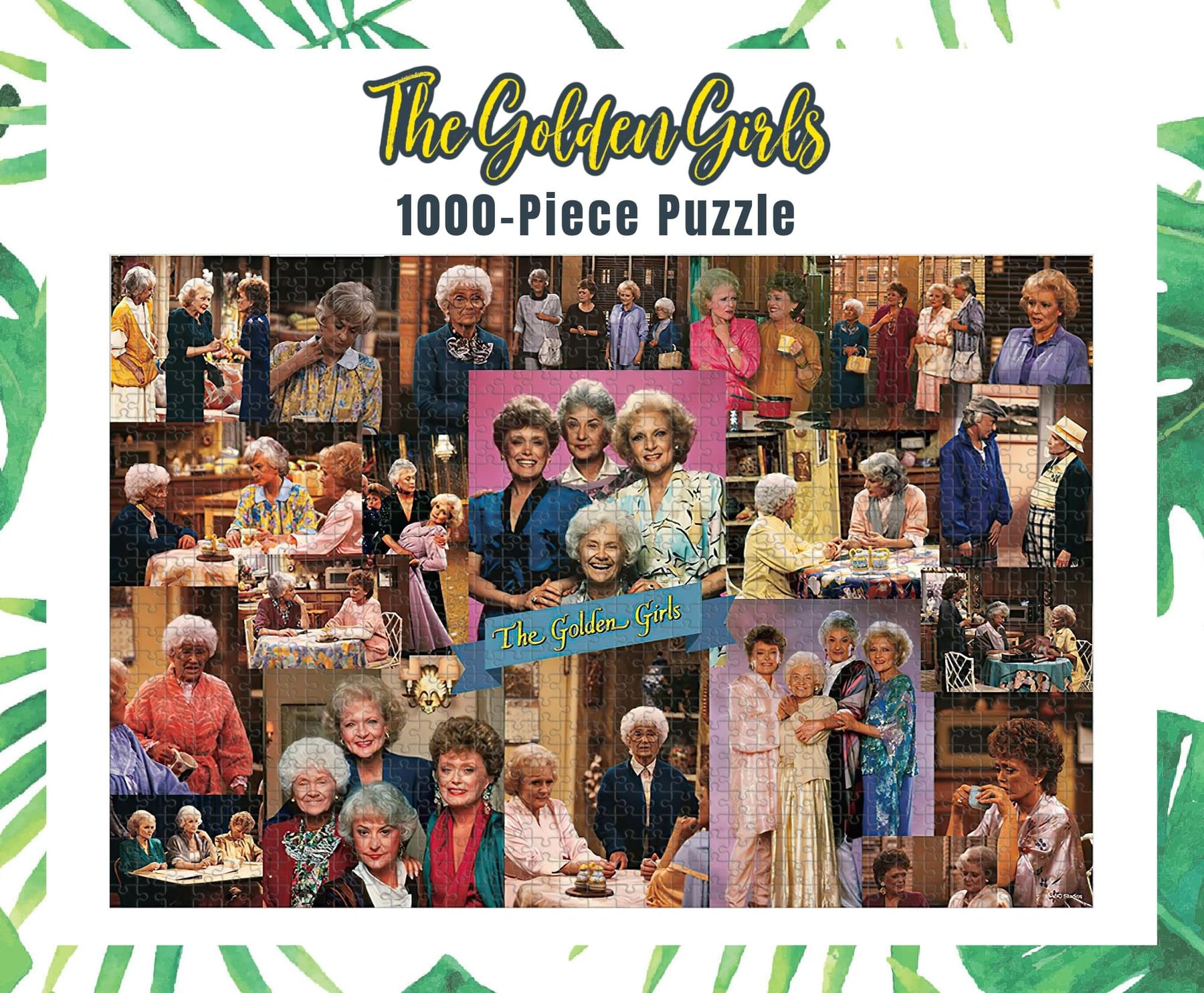 Golden Girls Collage '80s Puzzle For Adults And Kids | 1000 Piece Jigsaw Puzzle