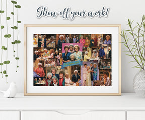 Golden Girls Collage '80s Puzzle For Adults And Kids | 1000 Piece Jigsaw Puzzle