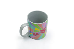 2020 Sidewalk Chalk Inspired Mosaic Heart Ceramic Coffee Mug | Holds 16 Ounces