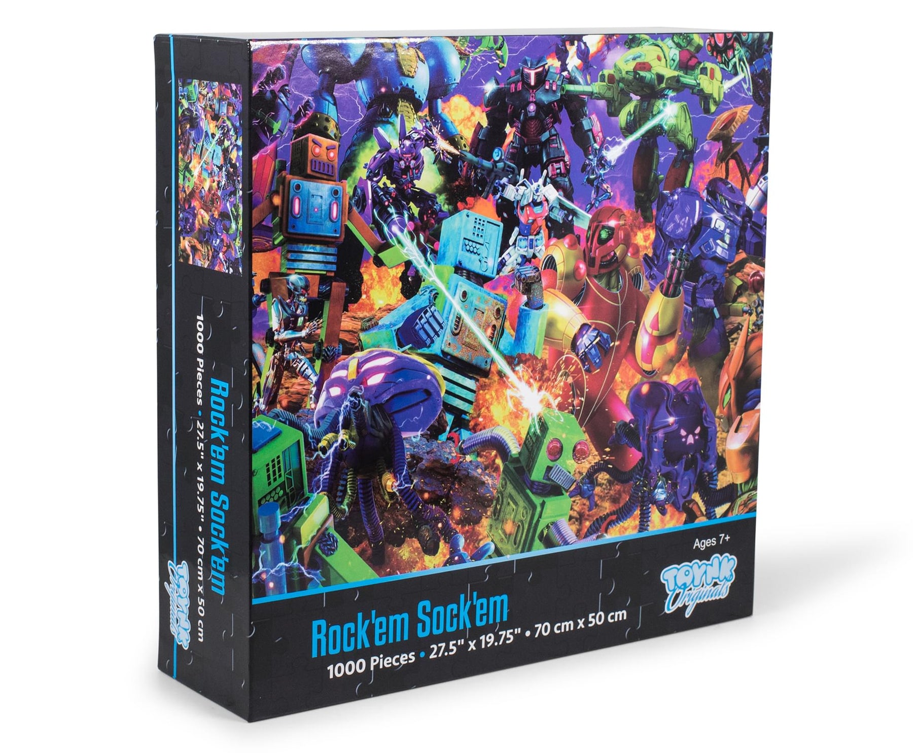 Rockem Sockem Mecha Robot Puzzle For Adults And Kids | 1000 Piece Jigsaw Puzzle