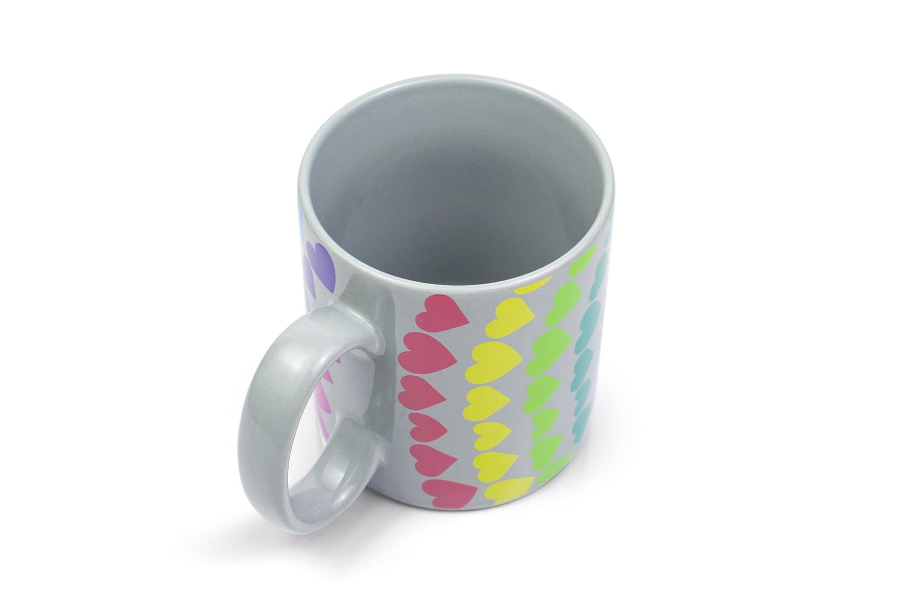 We Are In This Together Rainbow Window Hearts Ceramic Coffee Mug | 16 Ounces