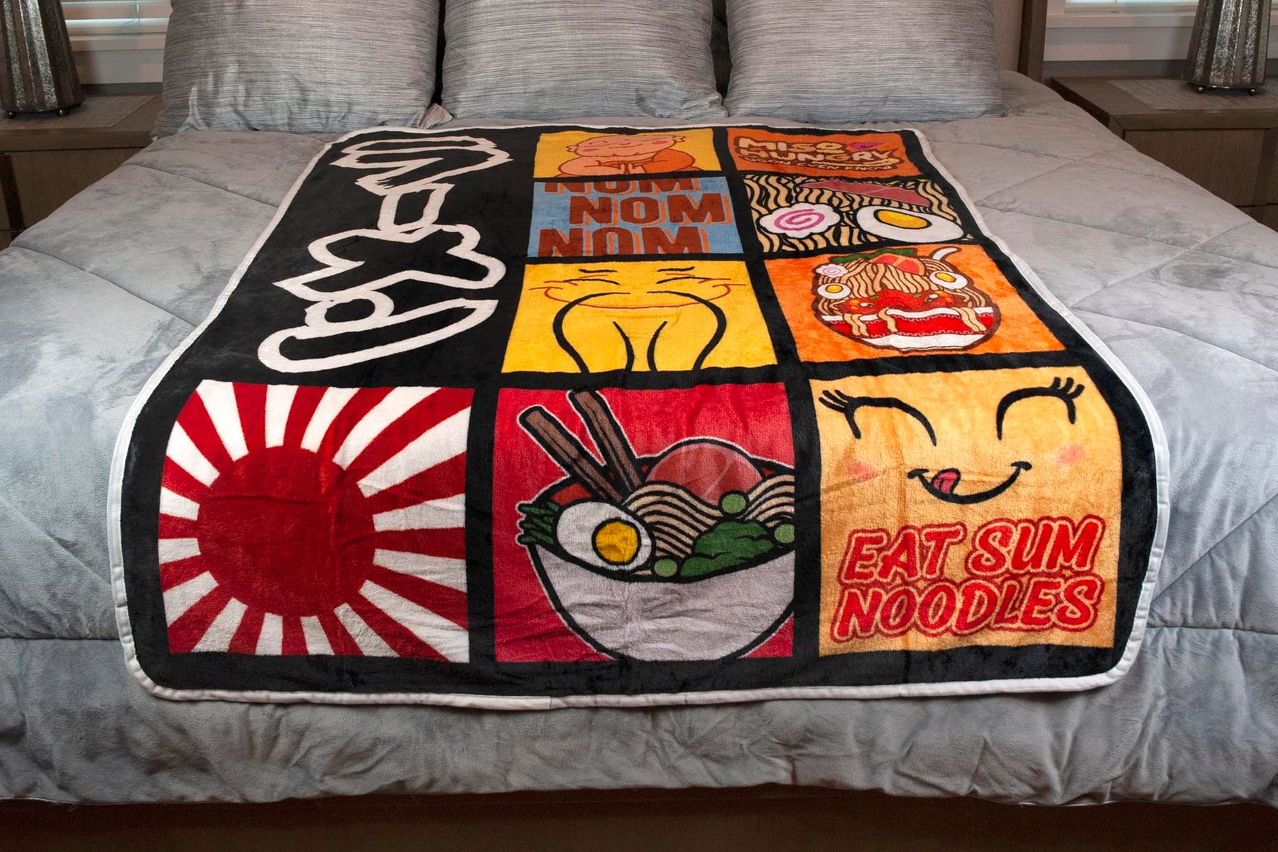 Ramen Noodle Lover Throw Blanket | 45 x 60 Inch Soft Fleece Blanket