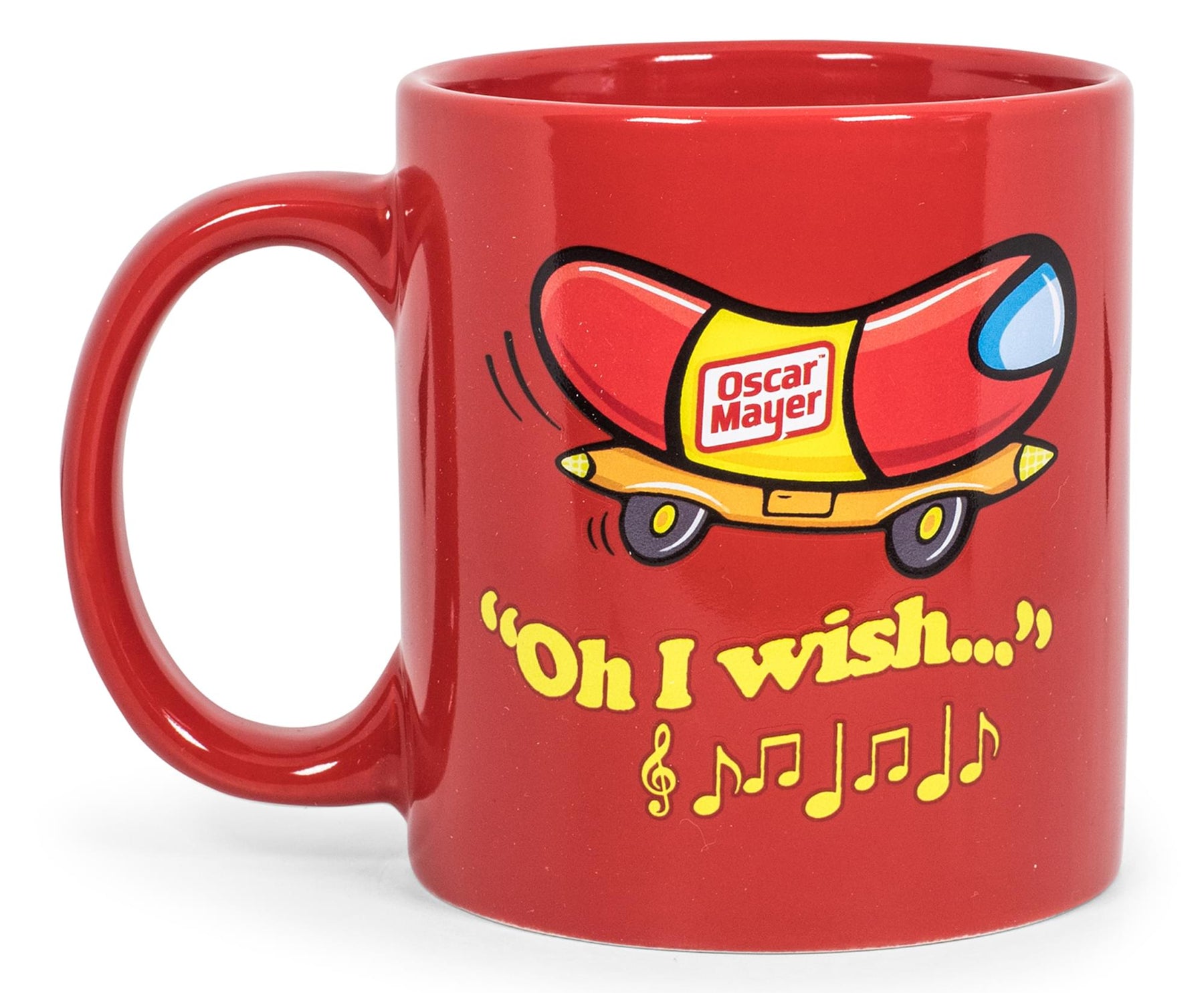 Oscar Mayer Hot Dog Logo Ceramic Coffee Mug | Holds 16 Ounces