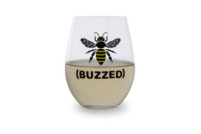 Bumble Bee "Buzzed" Oversized Stemless Wine Glass | Holds 20 Ounces