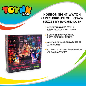 Horror Night Watch Party 1000 Piece Jigsaw Puzzle By Rachid Lotf