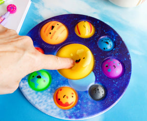 Pop Fidget Toy Solar System 9-Button Bubble Popping Game