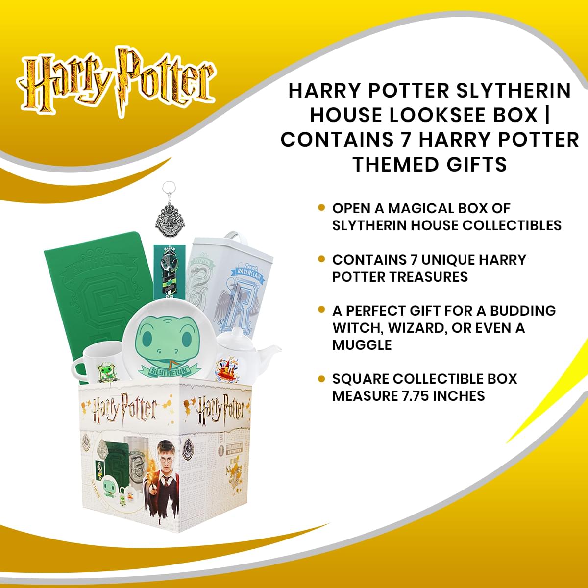 Harry Potter Slytherin House LookSee Box | Contains 7 Harry Potter Themed Gifts