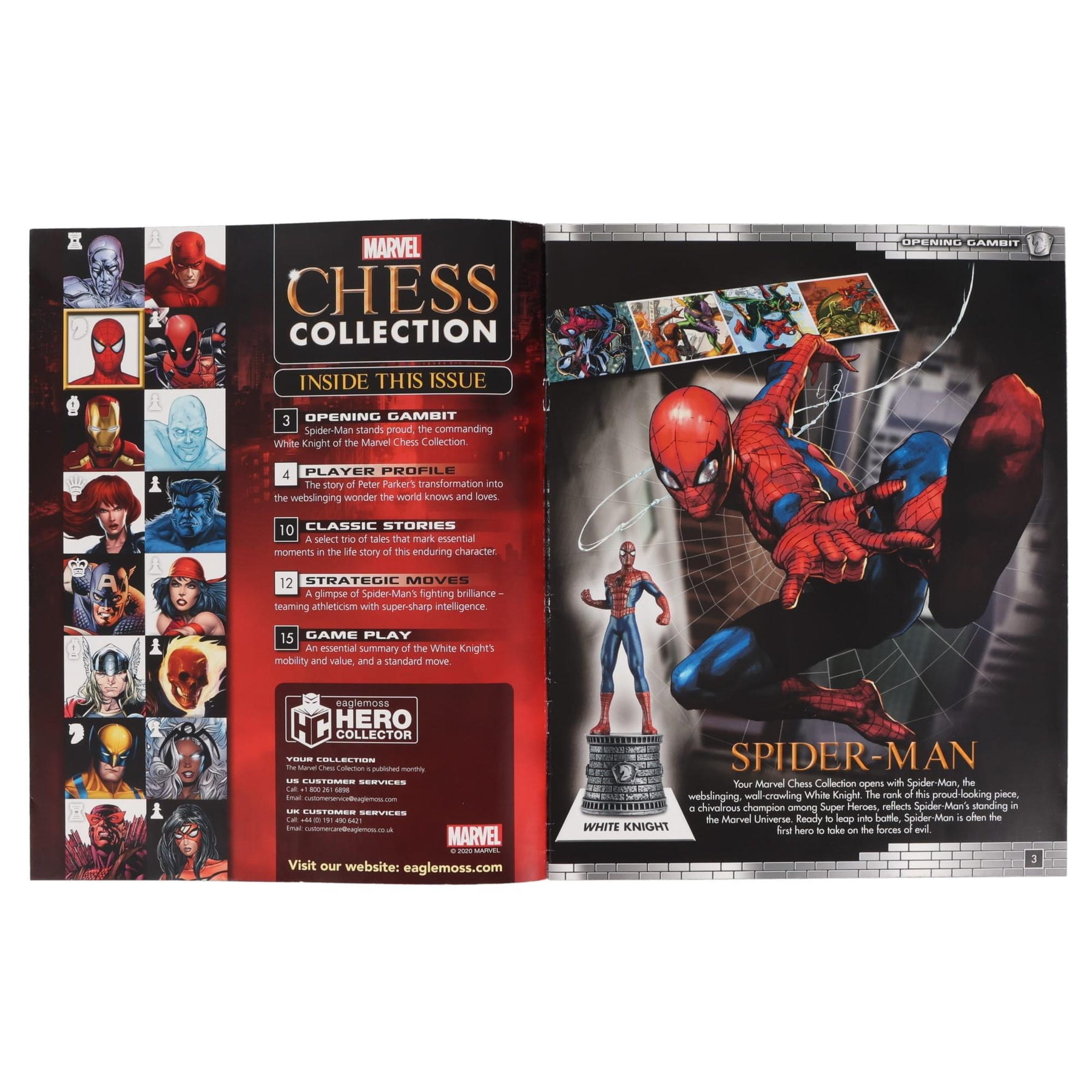 Marvel Chess Collection #1 Spider-Man (Knight) | Magazine Only