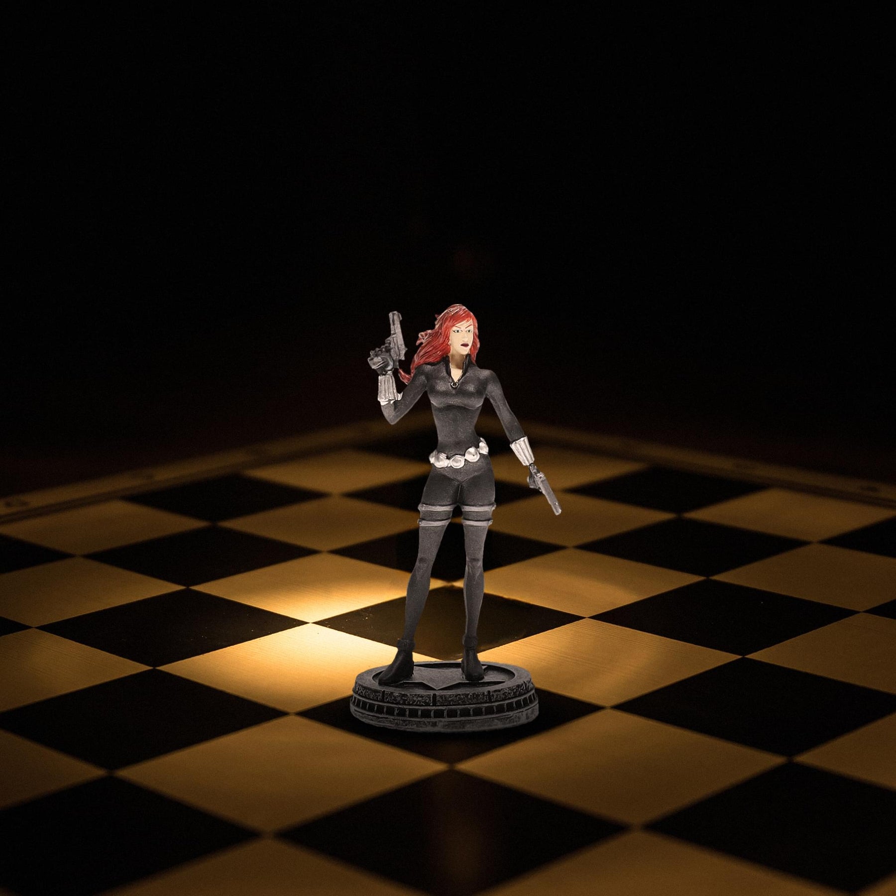 Marvel Chess Collection #25 Black Widow (Pawn) | Chess Piece Only