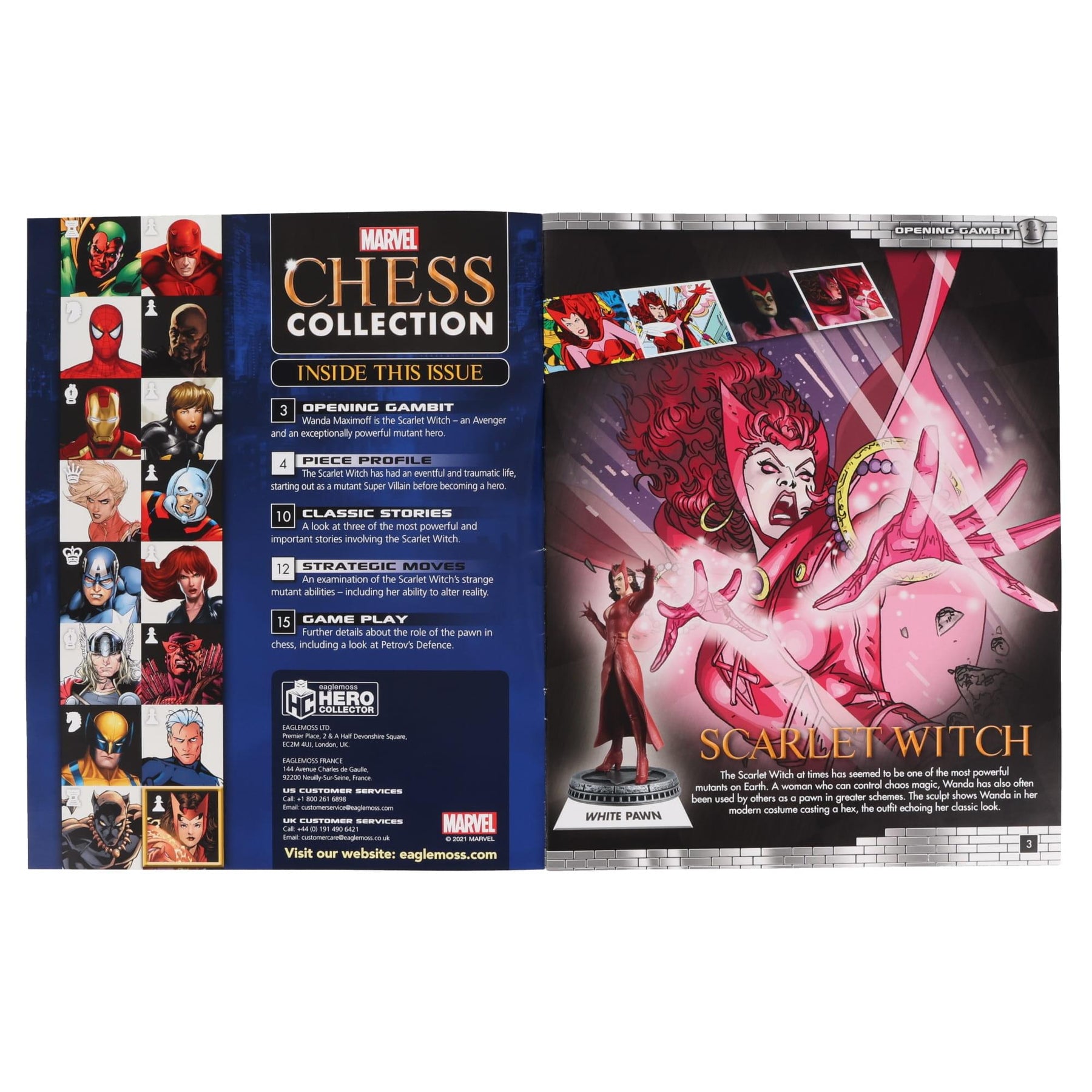 Marvel Chess Collection #29 Scarlet Witch (Pawn) | Magazine Only