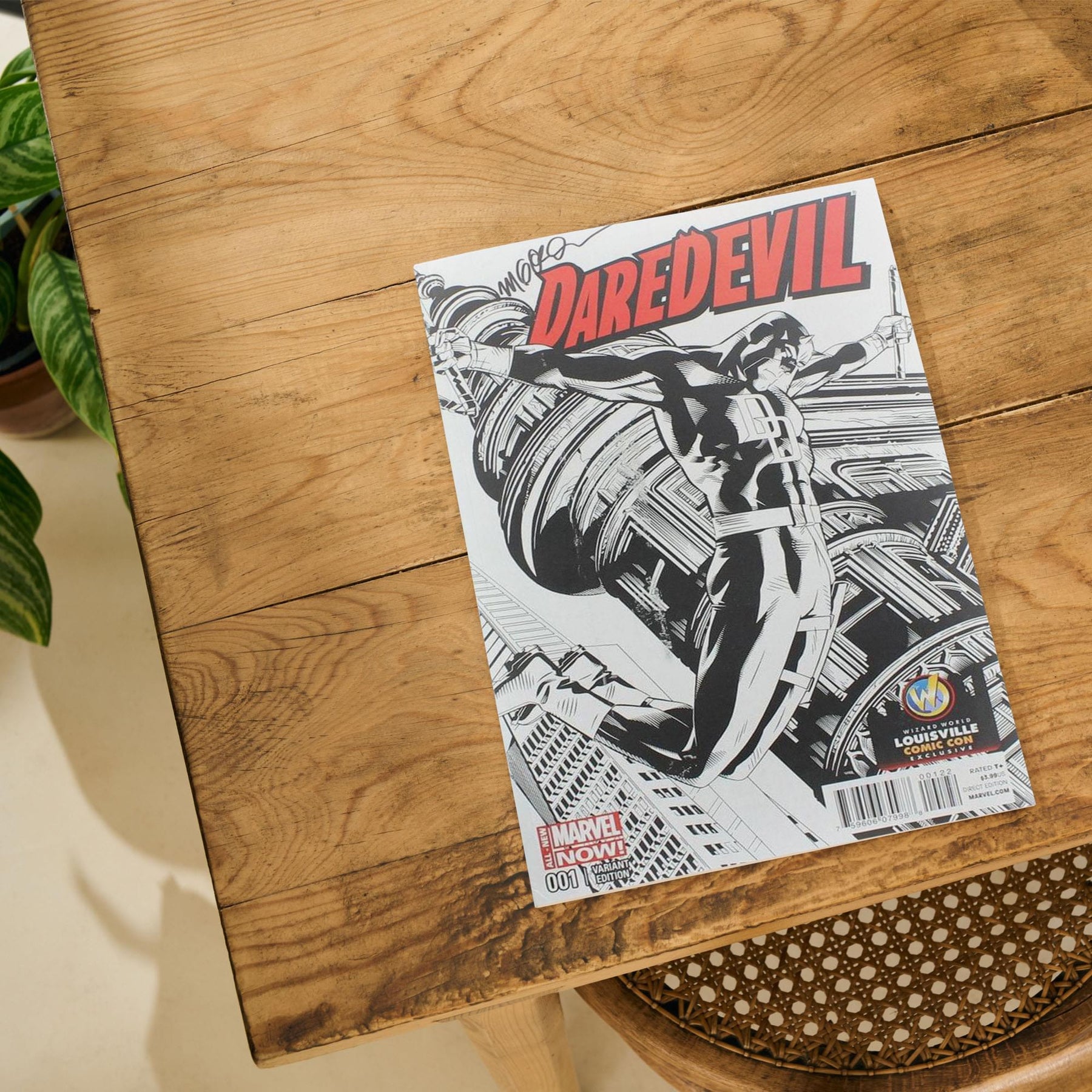 Marvel Comics Daredevil #1 | Louisville Comic Con B&W Cover | AUTOGRAPHED