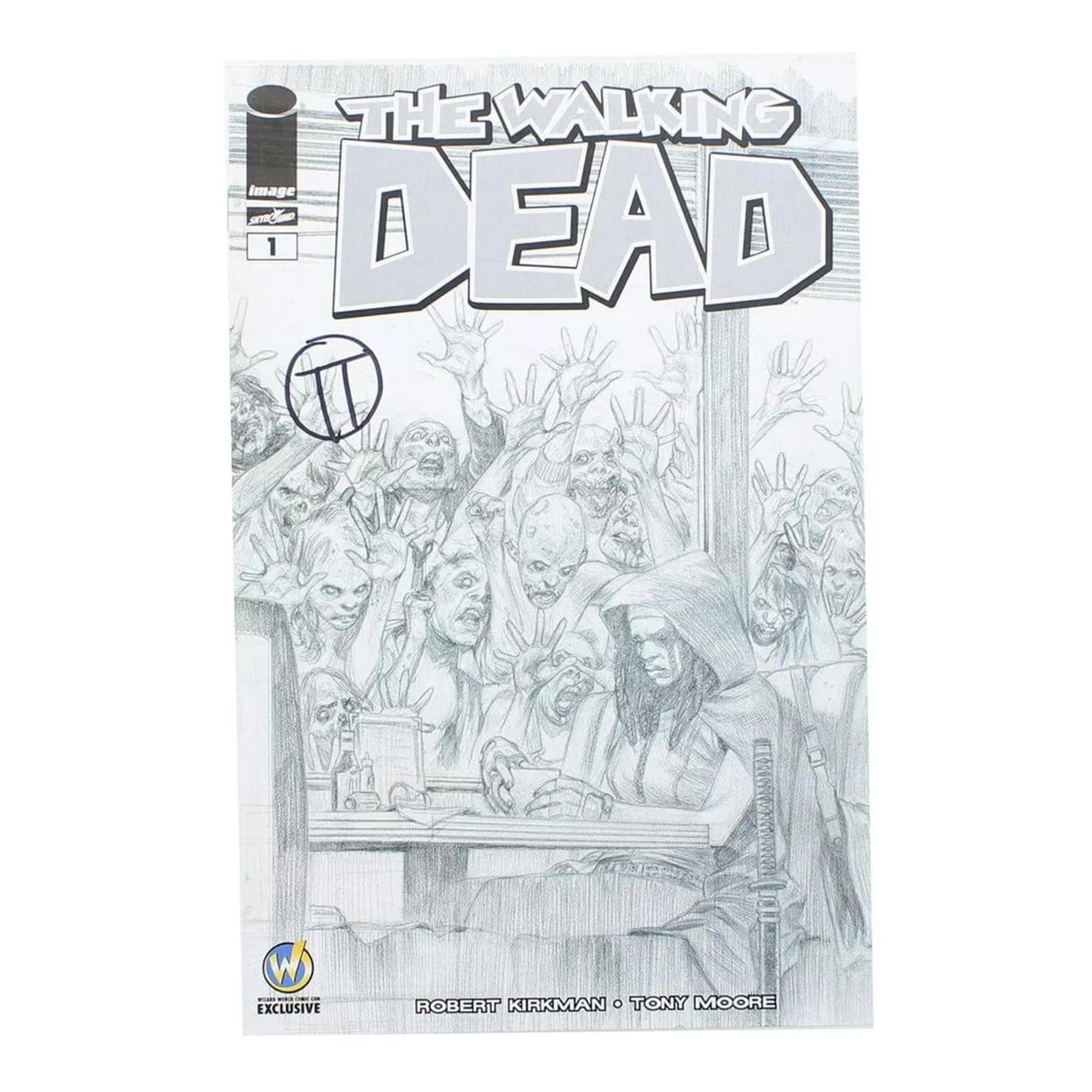 Image Comics The Walking Dead #1 | WW Ft Lauderdale B&W Cover | AUTOGRAPHED