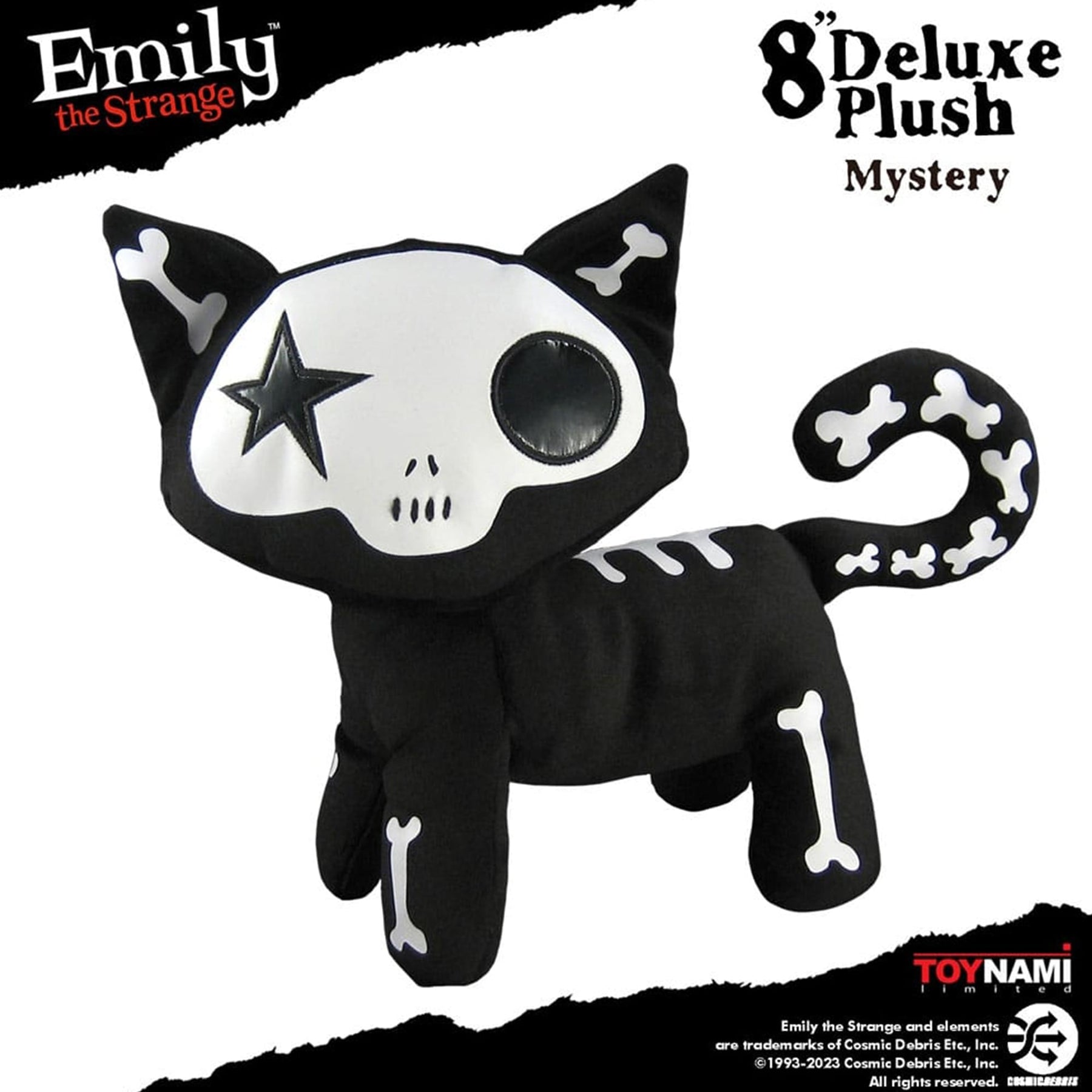 Emily the Strange 8 Inch Skele-Posse Plush | Mystery