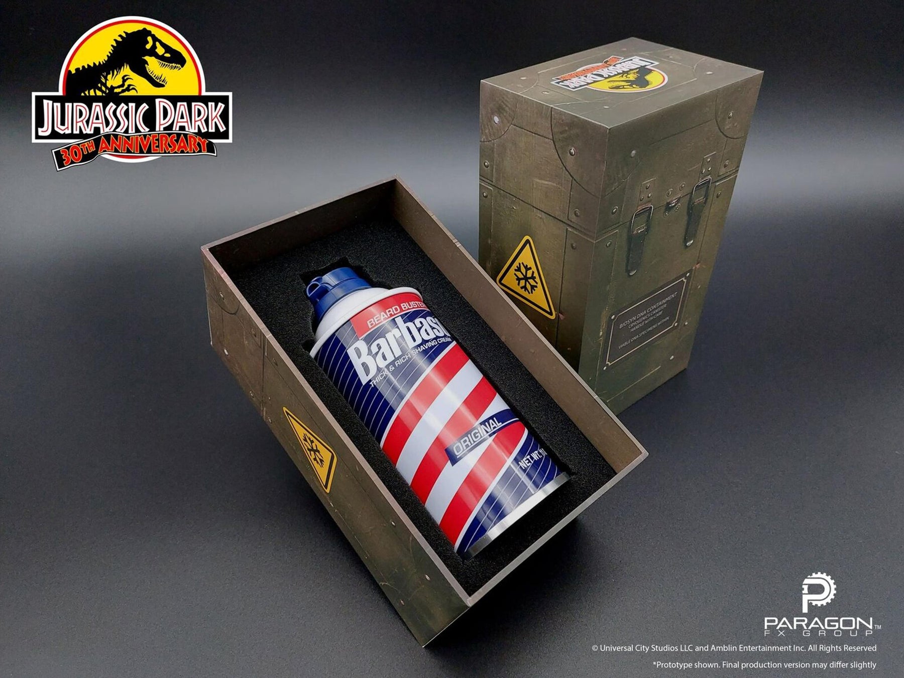 Jurassic Park Cryogenics Canister Replica