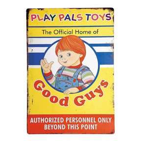 Child's Play 2 Play Pals 12 x 18 Inch Metal Sign Prop