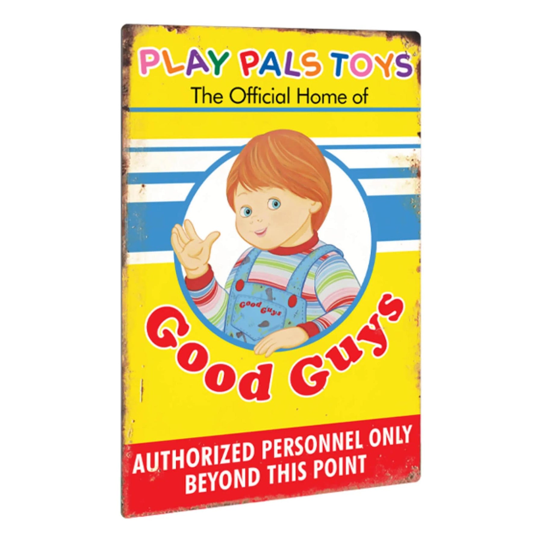 Child's Play 2 Play Pals 12 x 18 Inch Metal Sign Prop