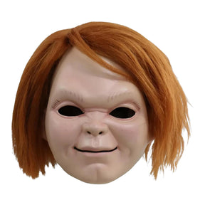 Childs Play Curse of Chucky Chucky Plastic Adult Costume Mask with Hair