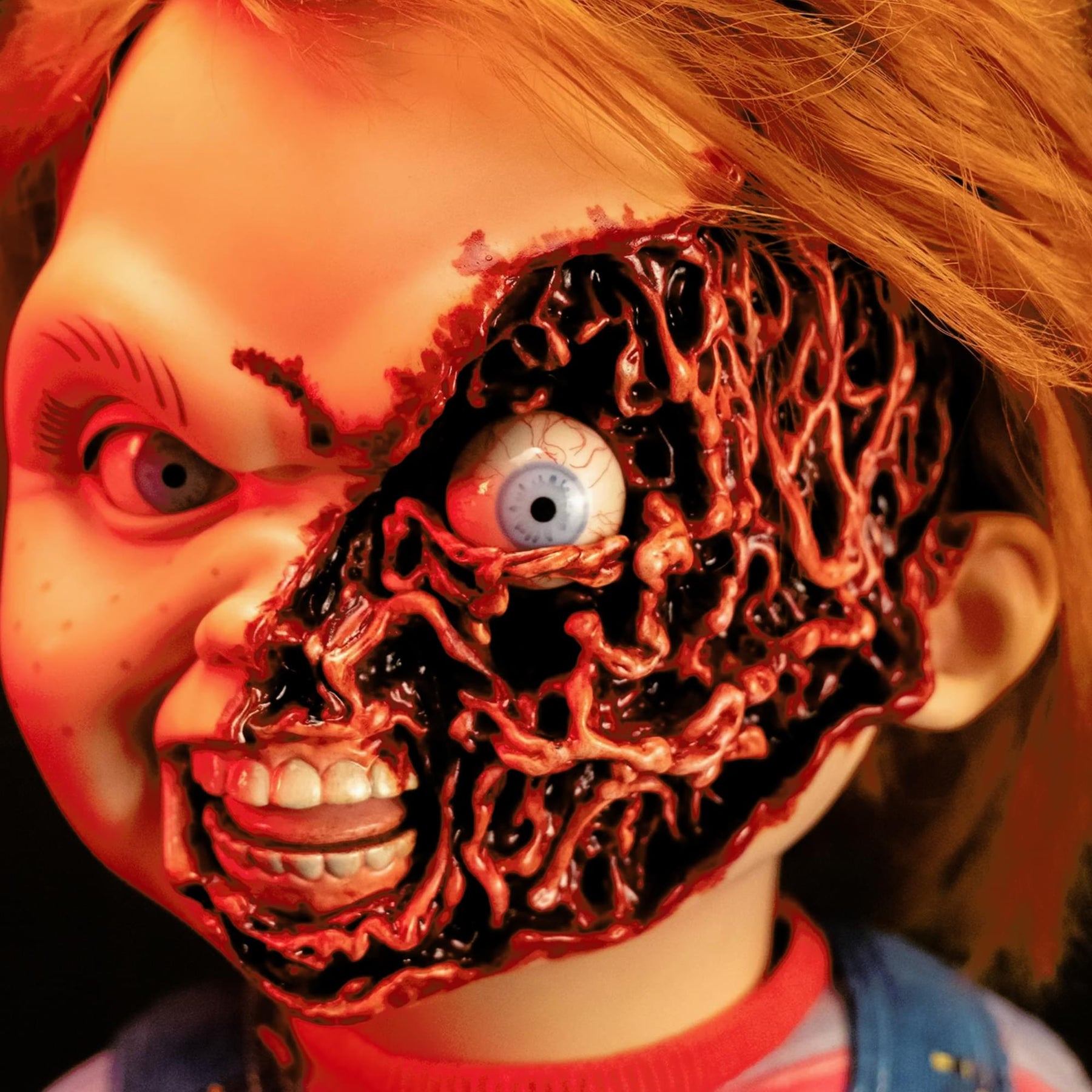 Child's Play 3 Ultimate Chucky Pizza Face Head