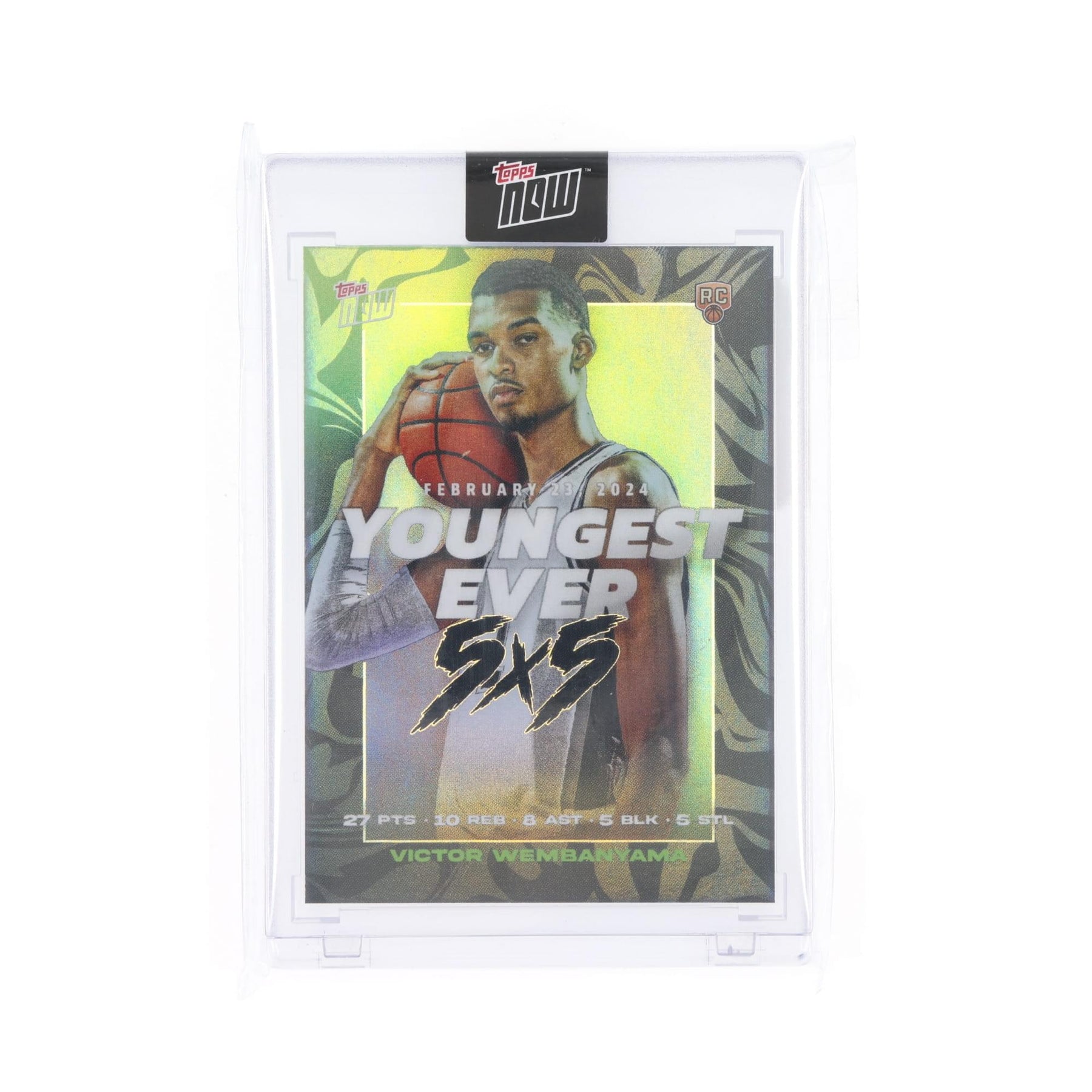 NBA 2023-24 Topps NOW Trading Card VW-2 Victor Wembanyama