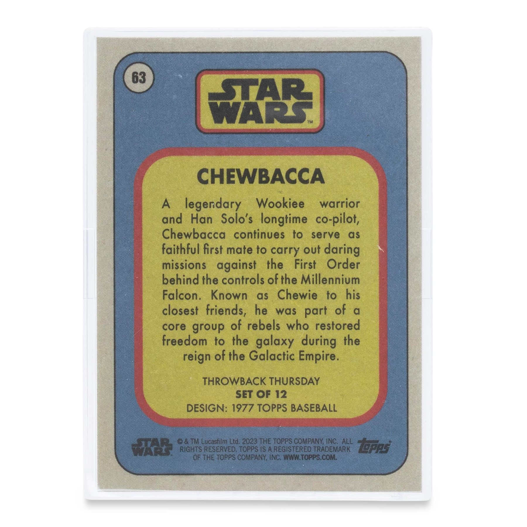 Star Wars 2023 Throwback Thursday TOPPS Set #21 | 1977 Topps Baseball