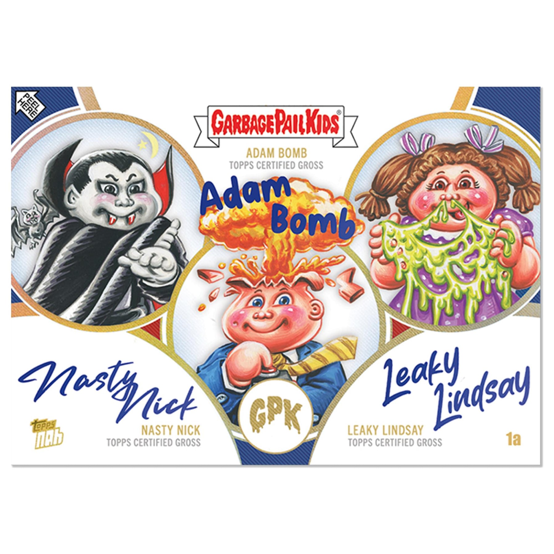 Garbage Pail Kids 2024 Topps Media Menace | Adam, Nick & Lindsay