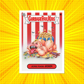 Garbage Pail Kids 2024 Topps Media Menace | Junk Food John