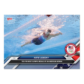 Olympic Games 2024 TOPPS NOW Card 9 | Katie Ledecky