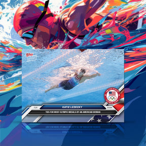 Olympic Games 2024 TOPPS NOW Card 9 | Katie Ledecky