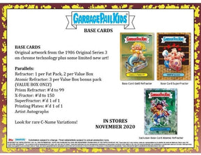 Garbage Pail Kids 2020 Topps Chrome 3rd Series Blaster Box | 5 Packs