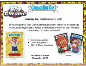 Garbage Pail Kids 2020 Topps Chrome 3rd Series Blaster Box | 5 Packs