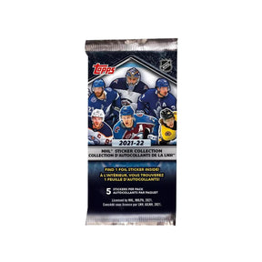 2021-22 Topps NHL Sticker Collection Box | 50 Pack Box