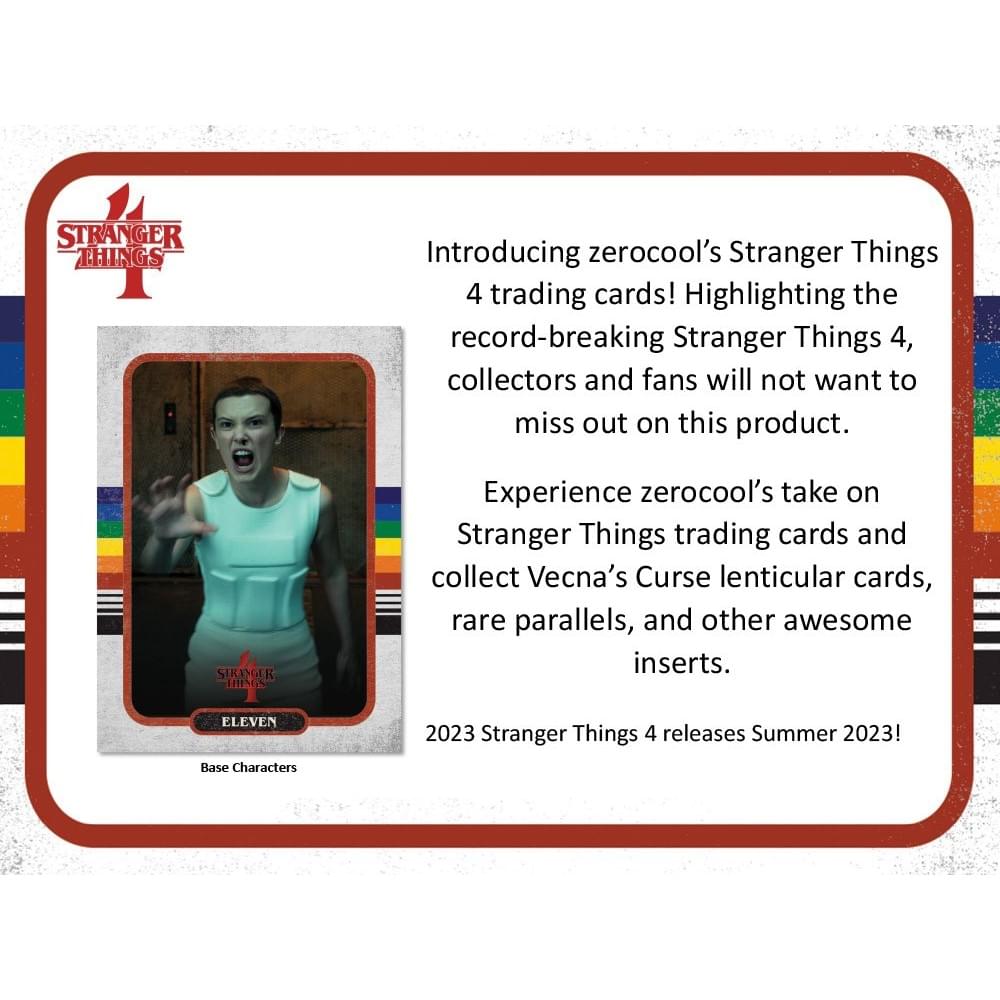 Stranger Things Season 4 2023 Topps Value Box | 7 Packs Per Box