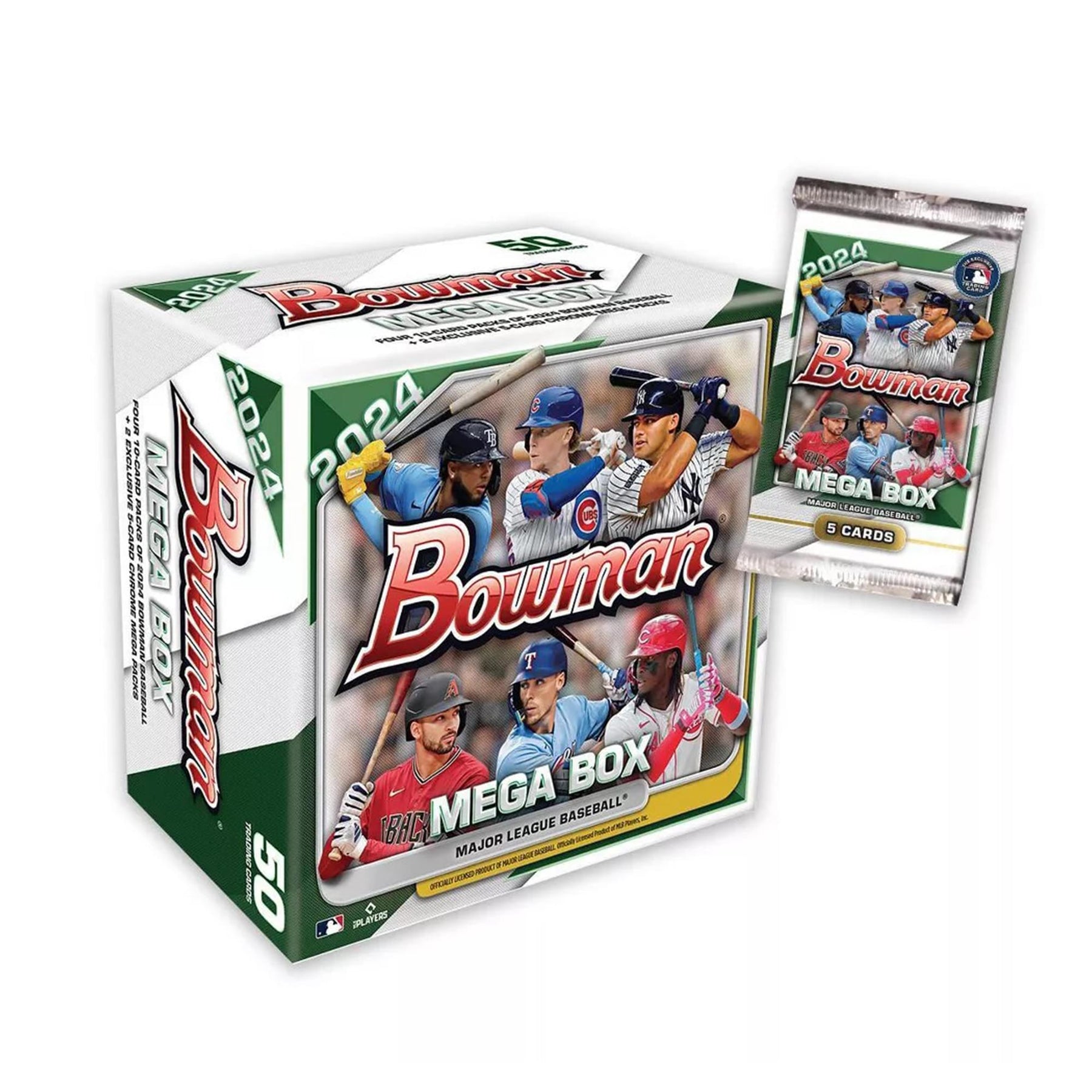 MLB 2024 Bowman Mega Box Baseball Box | 6 Packs Per Box