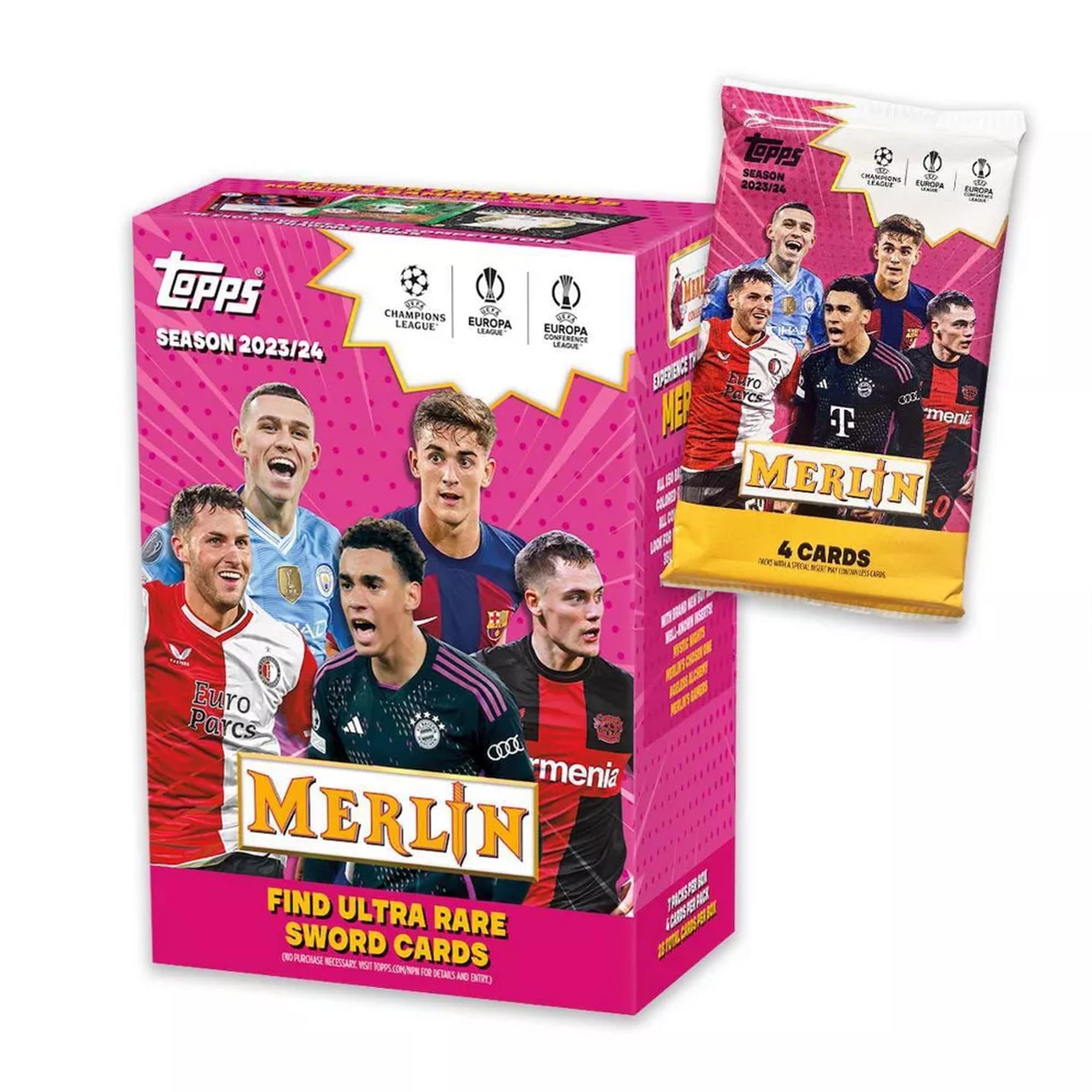 UCC Merlin 2023/24 Topps Value Box | 7 Packs