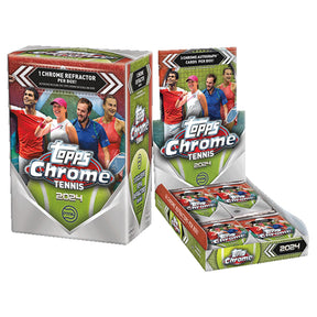 Tennis 2024 Topps Chrome Value Box | 7 Packs