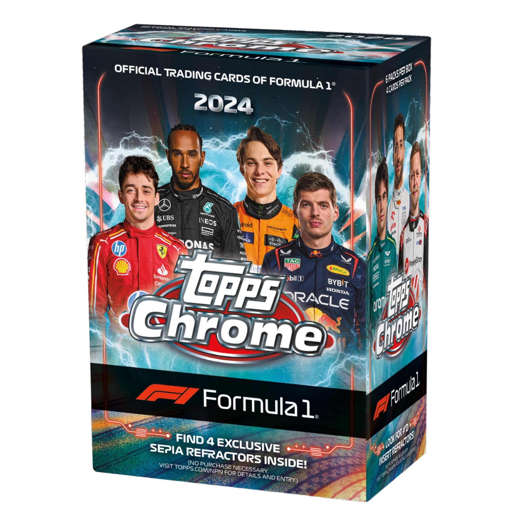 Formula 1  2024 Topps Chrome Value Box | 6 Packs