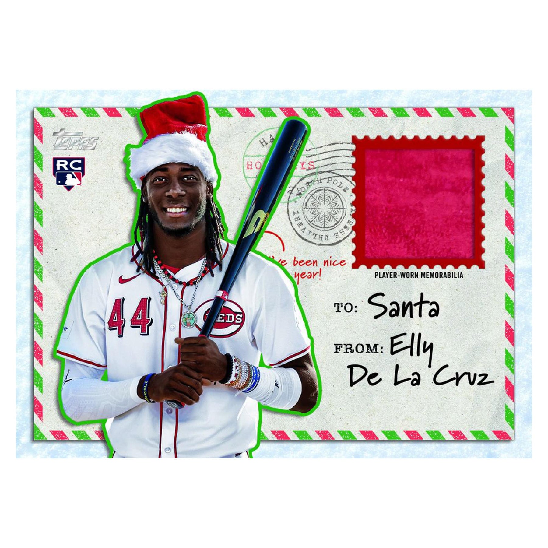 MLB 2024 Topps Holiday Baseball Mega Box | 10 Packs